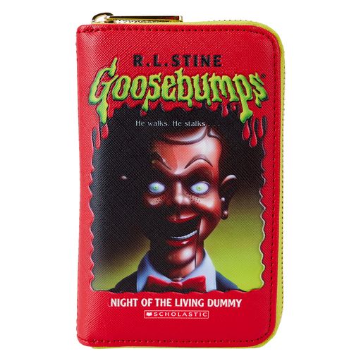 LOUNGEFLY SONY GOOSEBUMPS BOOK COVER ZIP AROUND WALLET