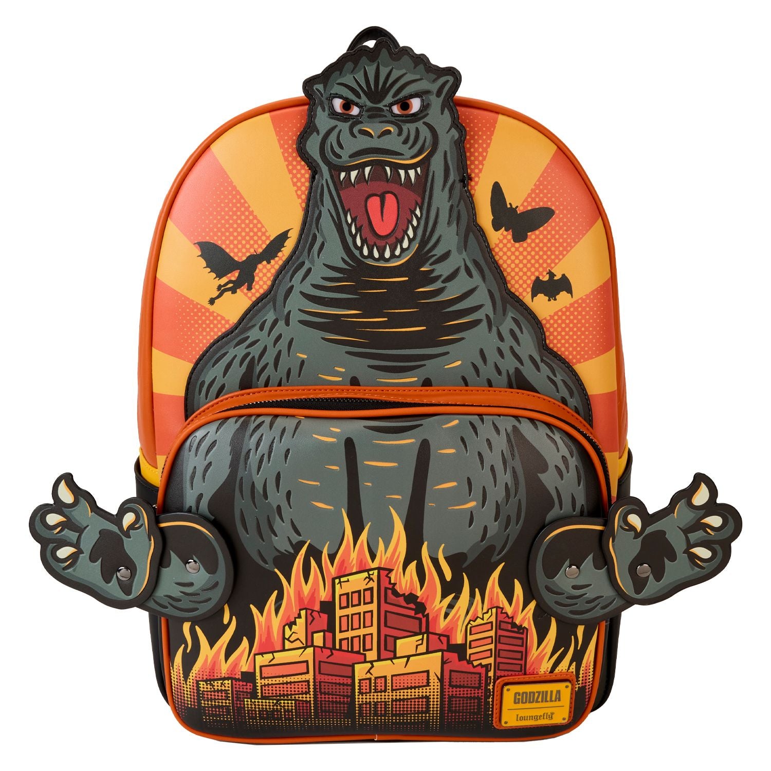 LOUNGEFLY TOHO GODZILLA FULL SIZE COSPLAY BACKPACK