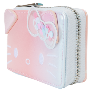 LOUNGEFLY Sanrio Hello Kitty 50th Anniversary Clear & Cute Accordion Zip Around Wallet