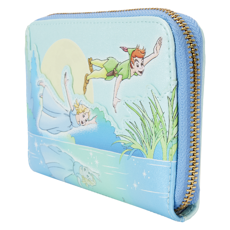 Loungefly DISNEY PETER PAN YOU CAN FLY GLOWS ZIP AROUND WALLET