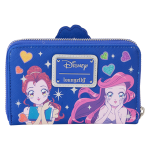 Loungefly Disney Princess Manga Style Zip Around Wallet