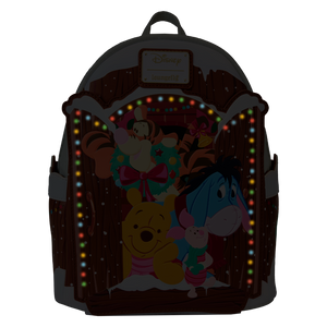 Loungefly Winnie The Pooh & Friends Christmas Greetings Light Up Mini Backpack