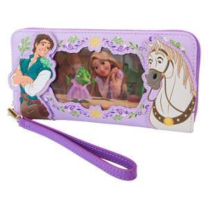 Tangled Rapunzel Princess Series Lenticular Zip Around Wristlet Wallet