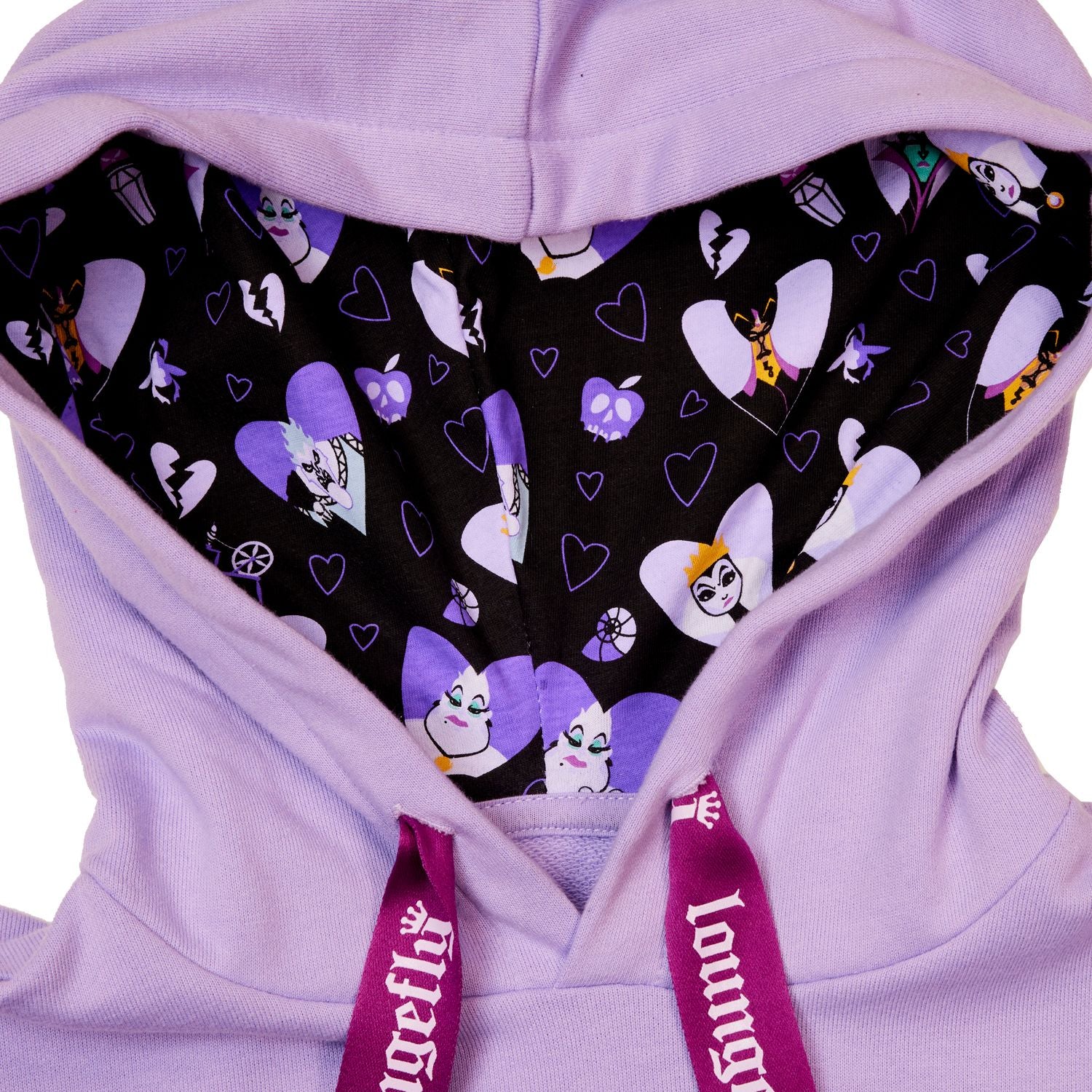 Loungefly DISNEY VILLAINS CURSE YOUR HEARTS UNISEX HOODIE