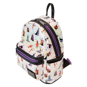 LOUNGEFLY DISNEY VILLAINS IRIDESCENT AOP MINI BACKPACK