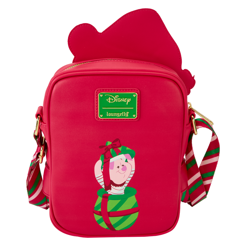 Loungefly Winnie The Pooh Santa Winnie & Piglet Crossbuddies Cosplay Crossbody Bag With Coin Bag