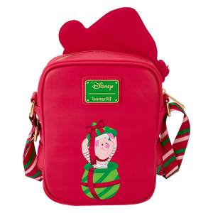 Loungefly Winnie The Pooh Santa Winnie & Piglet Crossbuddies Cosplay Crossbody Bag With Coin Bag