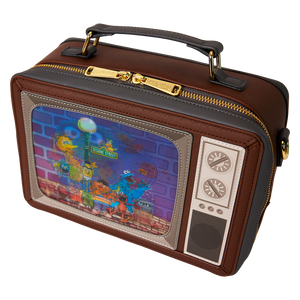 Sesame Street Lenticular Retro TV Triple Lenticular Crossbody Bag