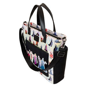 LOUNGEFLY DISNEY VILLAINS AOP CONVERTIBLE BACKPACK & TOTE