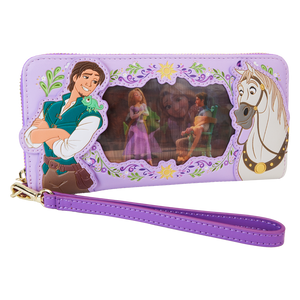 Tangled Rapunzel Princess Series Lenticular Zip Around Wristlet Wallet