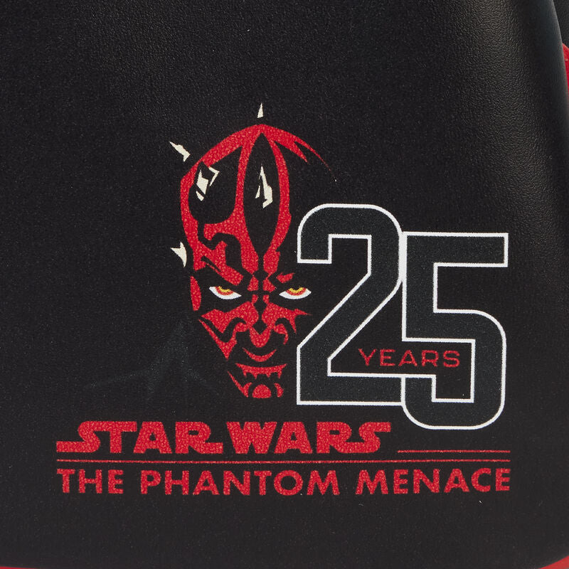 Star Wars: Loungefly The Phantom Menace 25th Anniversary Darth Maul Glow Cosplay Mini Backpack