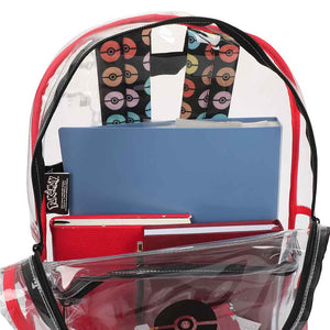 Pokemon Clear Vinyl Backpack & AOP Utility Case