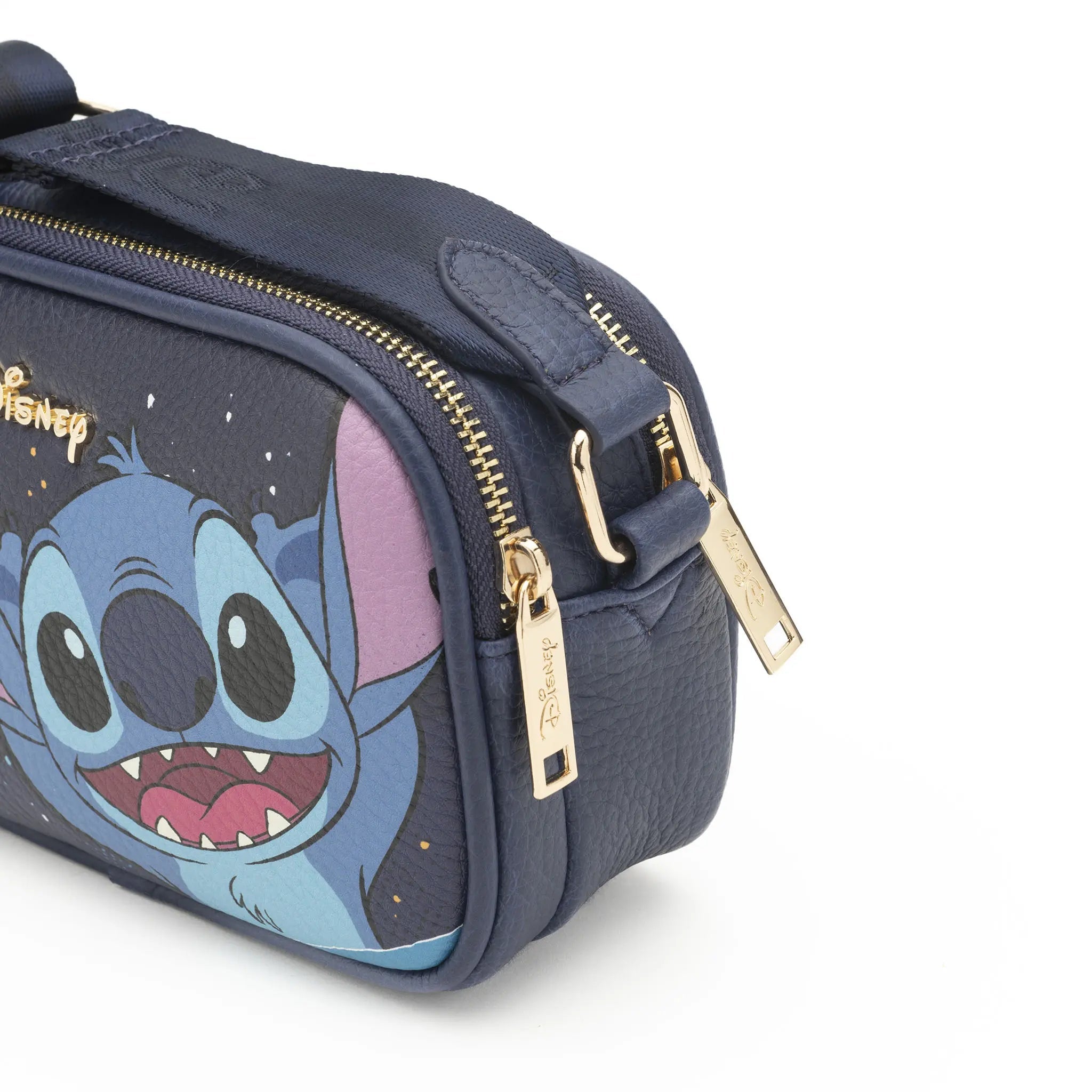 Stitch Double Zipper Crossbody/Shoulder Bag