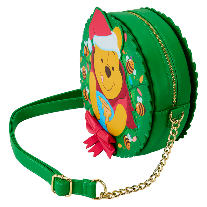 Loungefly Winnie The Pooh Stuck In Wreath Glow Crossbody Bag