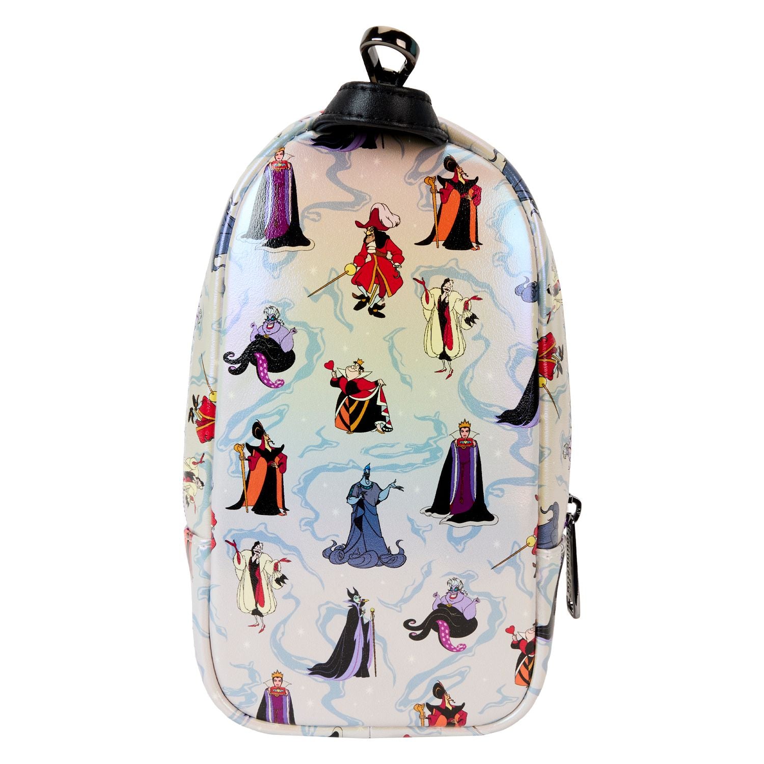 LOUNGEFLY DISNEY VILLAINS IRIDESCENT AOP MINI BACKPACK PENCIL POUCH