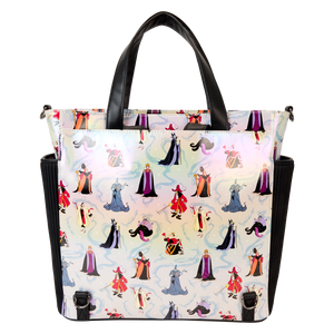 LOUNGEFLY DISNEY VILLAINS AOP CONVERTIBLE BACKPACK & TOTE