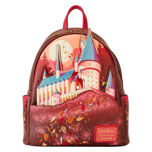 LOUNGEFLY WB HARRY POTTER HOGWARTS FALL MINI BACKPACK