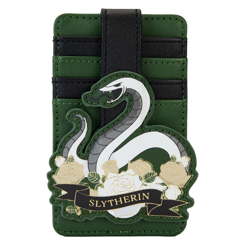 Loungefly Harry Potter Slytherin House Floral Tattoo Card Holder