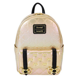 Loungefly SANRIO 50TH ANNIVERSARY METALLIC GOLD MINI BACKPACK