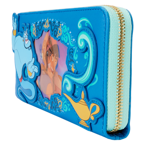 Loungefly Aladdin Princess Series Lenticular Zip Around Wristlet Wallet