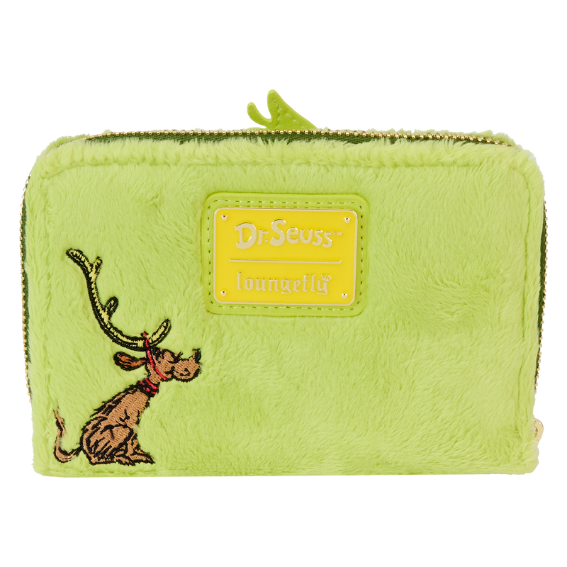 Loungefly Dr. Seuss' How The Grinch Stole Christmas! Plush Cosplay Glow Zip Around Wallet