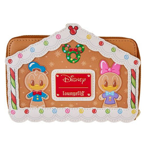 LF DISNEY MICKEY AND FRIENDS GINGERBREAD HOUSE ZIP AROUND WALLET