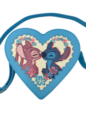 Loungefly Exclusive “Stitch and Angel” convertible heart