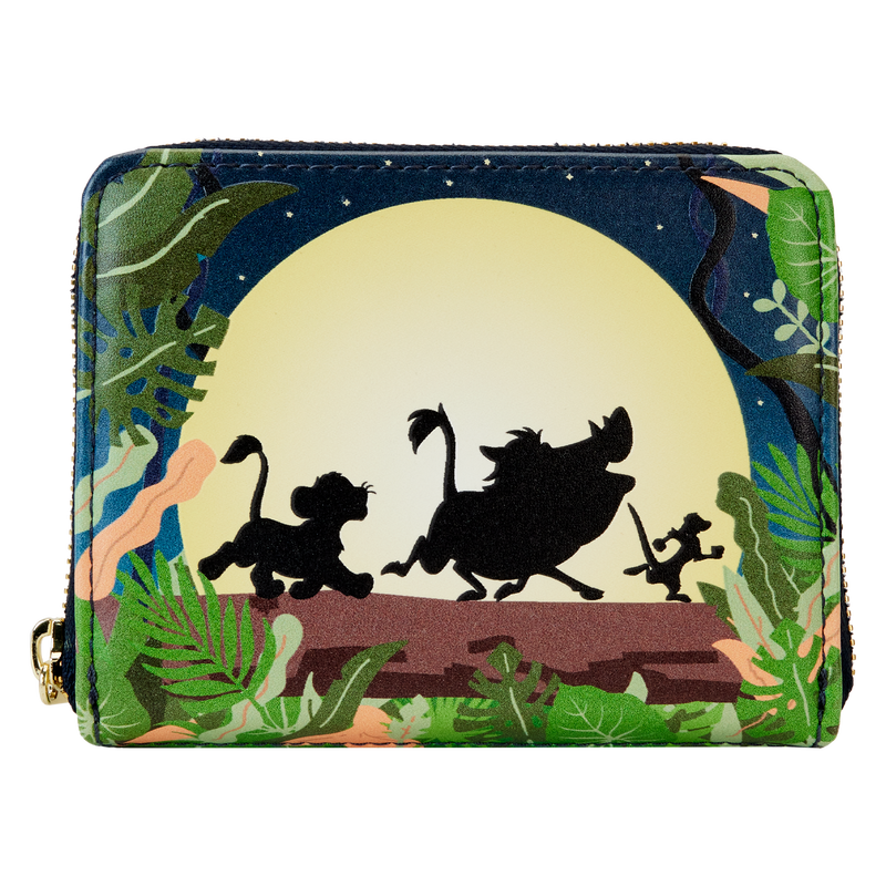 The Lion King 30th Anniversary Hakuna Matata Silhouette Zip Around Wallet