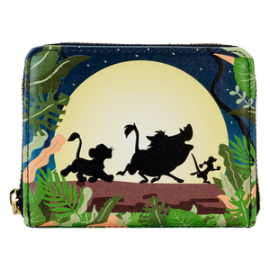 The Lion King 30th Anniversary Hakuna Matata Silhouette Zip Around Wallet