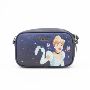 Cinderella Double Zipper Crossbody/Shoulder Bag