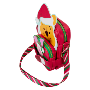 Loungefly Winnie The Pooh Santa Winnie & Piglet Crossbuddies Cosplay Crossbody Bag With Coin Bag