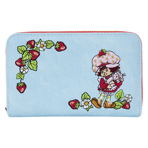 Loungefly Strawberry Shortcake Denim Zip Around Wallet