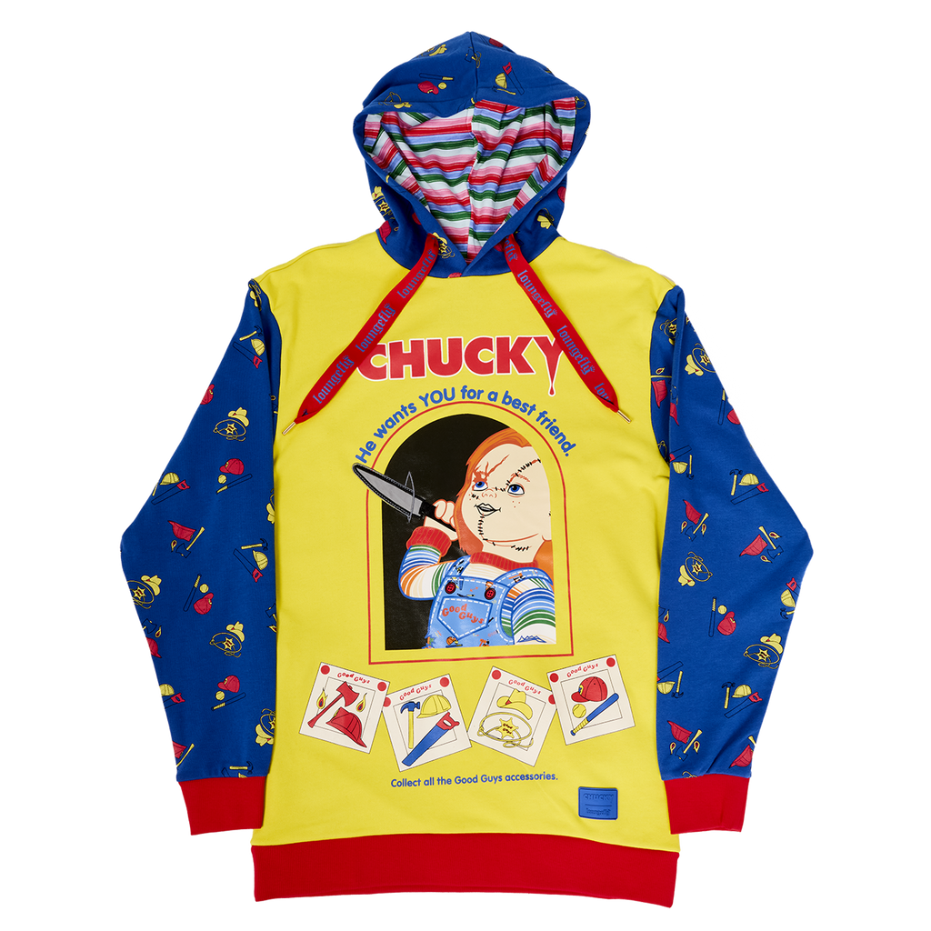 Loungefly UNIVERSAL CHILDS PLAY CHUCKY HOODED SWEATSHIRT