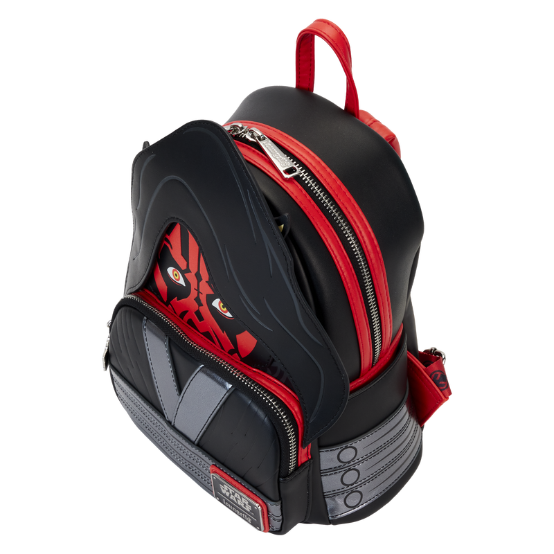 Star Wars: Loungefly The Phantom Menace 25th Anniversary Darth Maul Glow Cosplay Mini Backpack