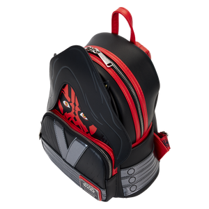 Star Wars: Loungefly The Phantom Menace 25th Anniversary Darth Maul Glow Cosplay Mini Backpack