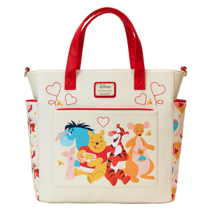 Winnie The Pooh & Friends Hearts Convertible Backpack & Tote Bag