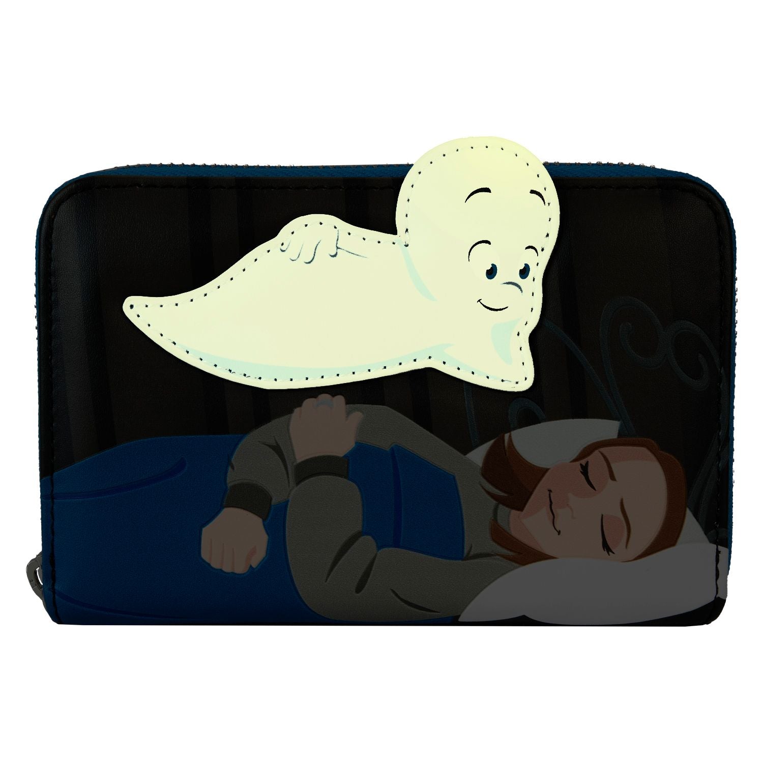 Loungefly UNIVERSAL CASPER THE FRIENDLY GHOST HALLOWEEN ZIP AROUND WALLET