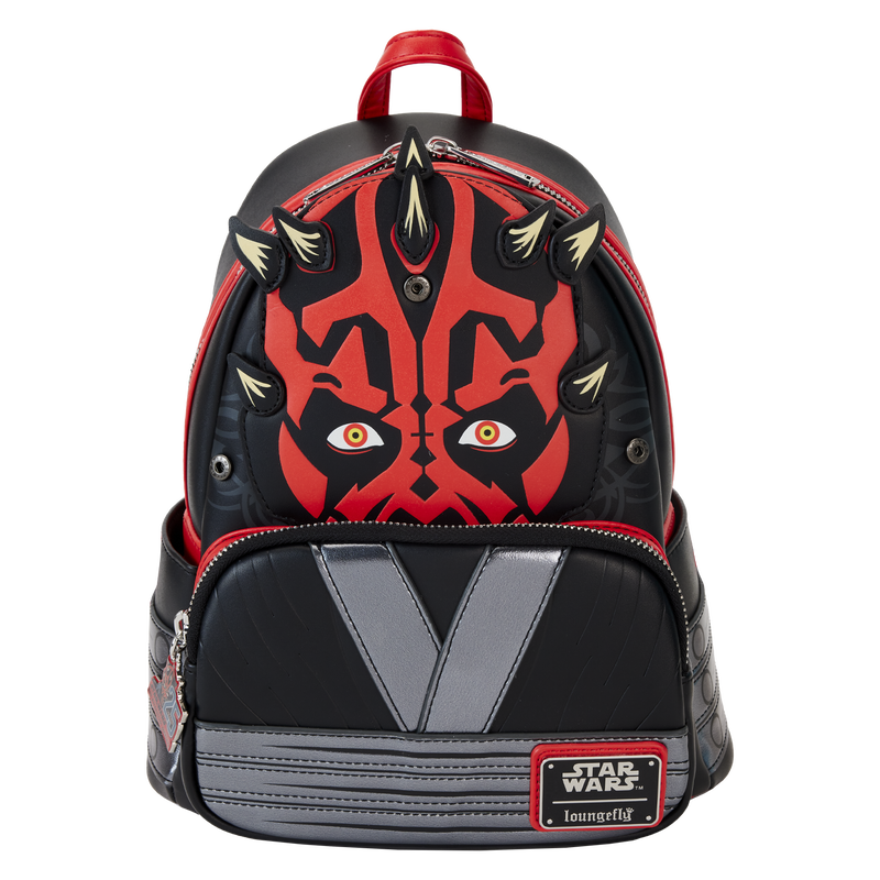 Star Wars: Loungefly The Phantom Menace 25th Anniversary Darth Maul Glow Cosplay Mini Backpack