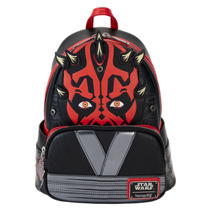 Star Wars: Loungefly The Phantom Menace 25th Anniversary Darth Maul Glow Cosplay Mini Backpack