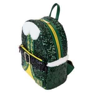 Loungefly Elf Buddy Sequin Cosplay Mini Backpack