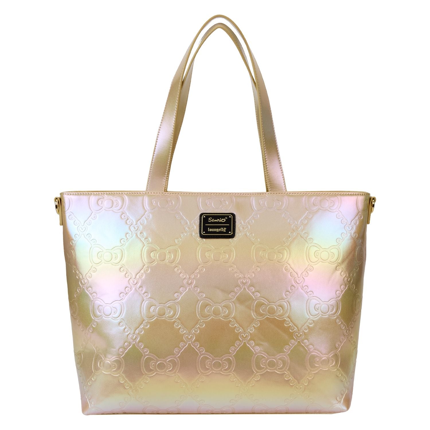 LOUNGEFLY SANRIO 50TH ANNIVERSARY GOLD TOTE BAG