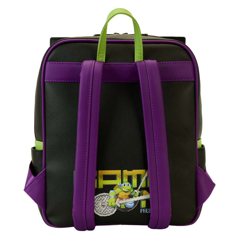 Loungefly Teenage Mutant Ninja Turtles 40th Anniversary Vintage Arcade Lenticular Glow Mini Backpack