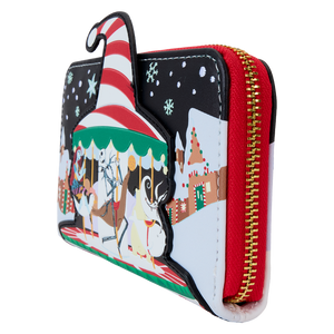 Loungefly The Nightmare Before Christmas Candy Cane Carousel Zip Around Wallet