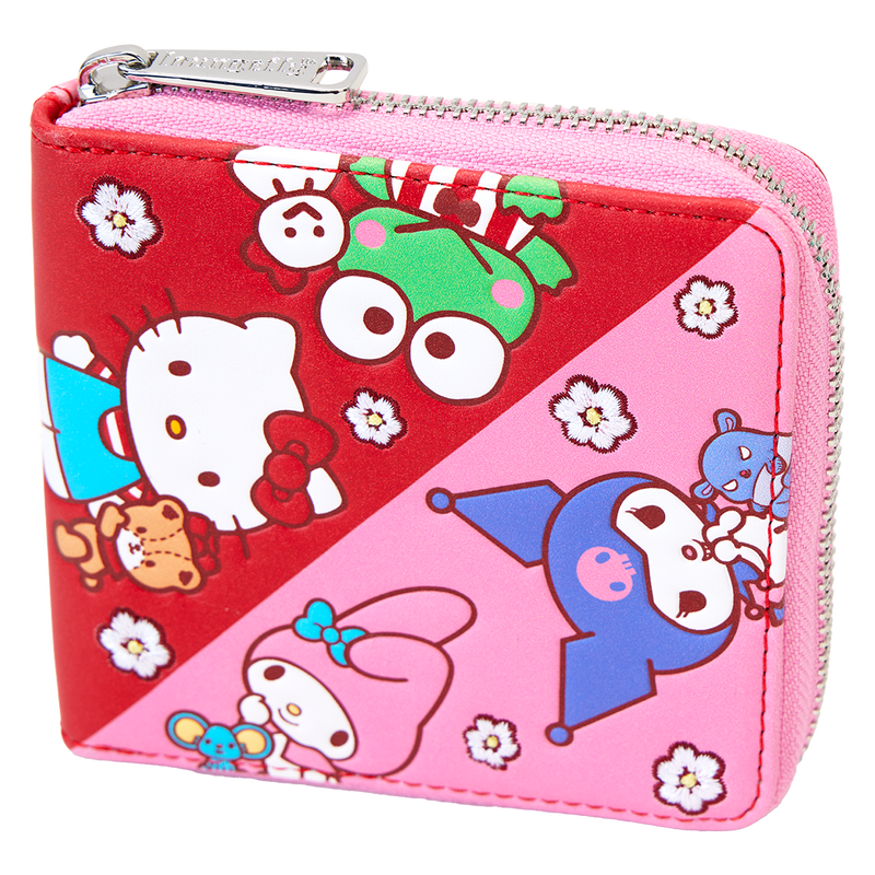 Sanrio Hello Kitty & Friends Color Block Zip Around Wallet