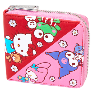 Sanrio Hello Kitty & Friends Color Block Zip Around Wallet