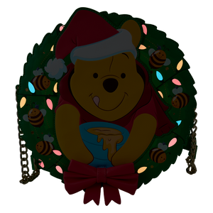 Loungefly Winnie The Pooh Stuck In Wreath Glow Crossbody Bag