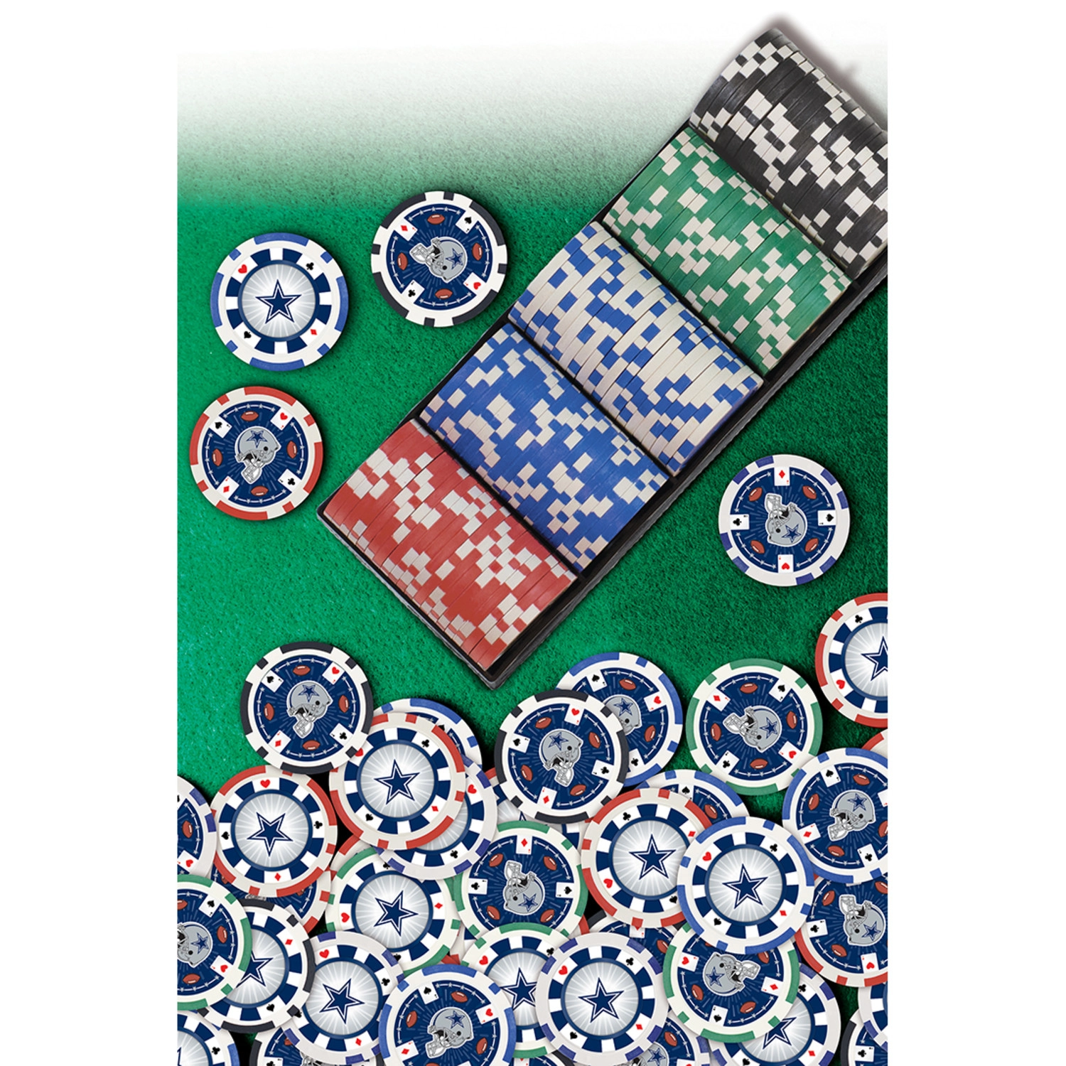 Dallas Cowboys Nfl Poker Chips 100pc