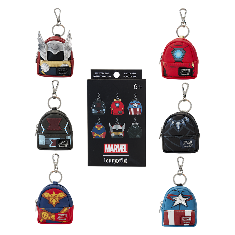 Loungefly Marvel Avengers Cosplay Mystery Mini Backpack Keychain