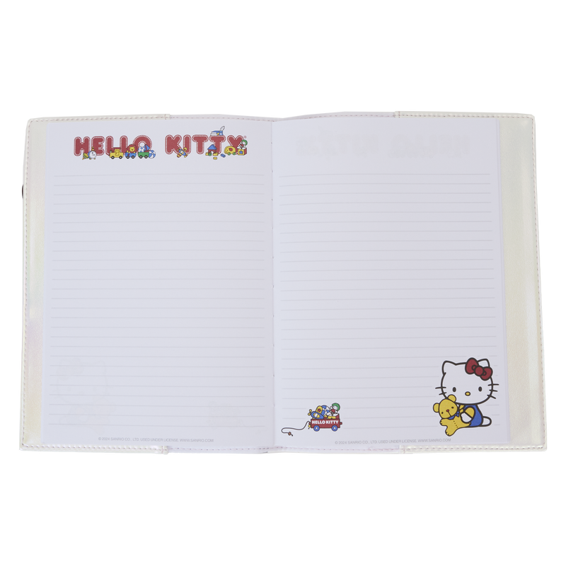 Loungefly STATIONARY SANRIO HELLO KITTY 50TH ANNIVERSARY PEARLESCENT CLASSIC JOURNAL