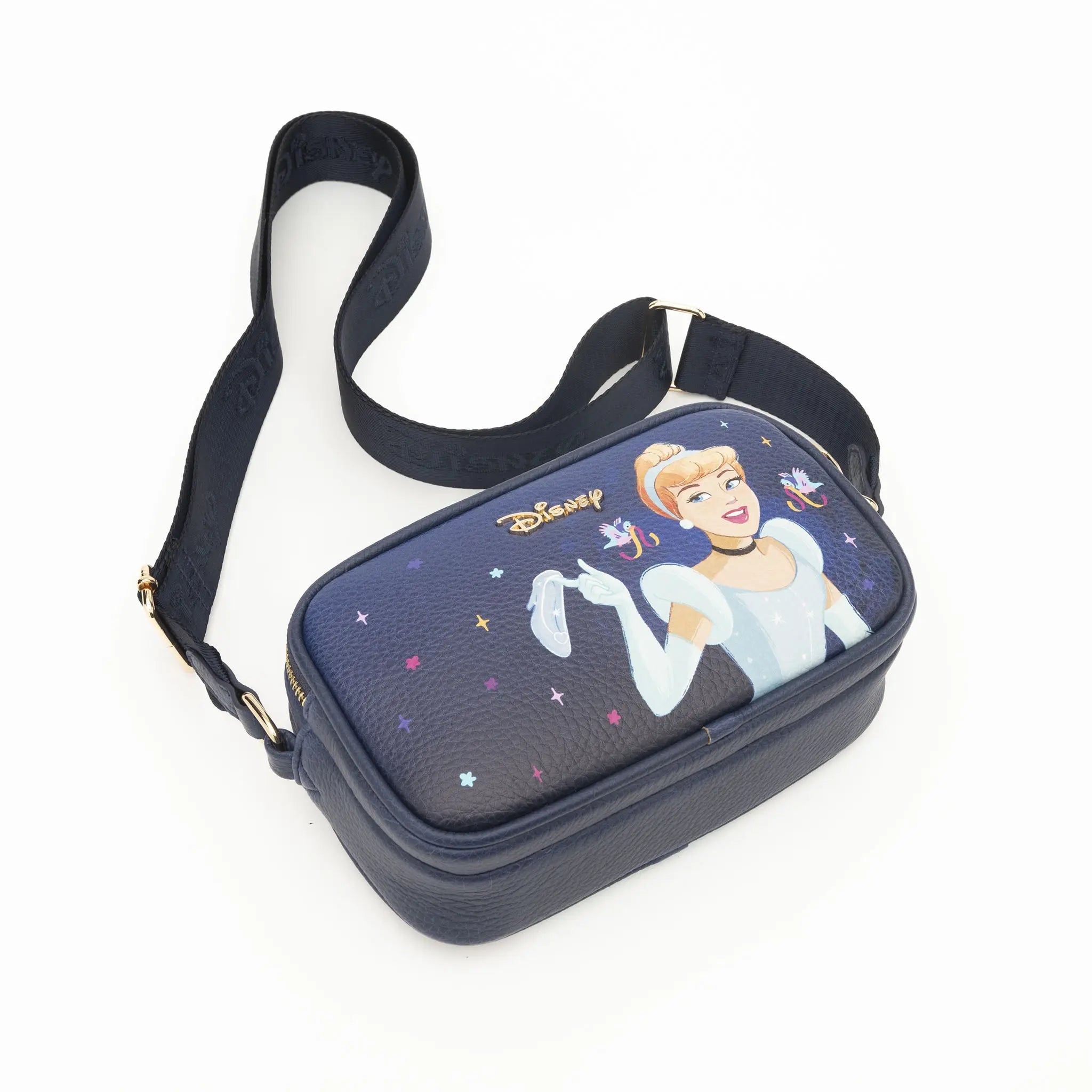 Cinderella Double Zipper Crossbody/Shoulder Bag